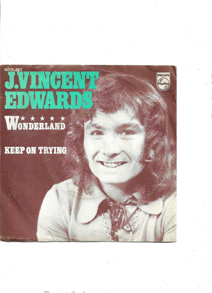 7" Single J. Vincent Edwards - Wonderland, Ophalen of Verzenden, Gebruikt, Pop