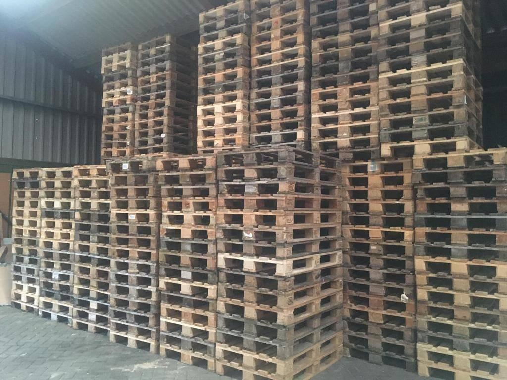 Europallets te koop, Doe-het-zelf en Verbouw, Hout en Planken, Ophalen, 25 tot 50 mm, Zo goed als nieuw, Pallet