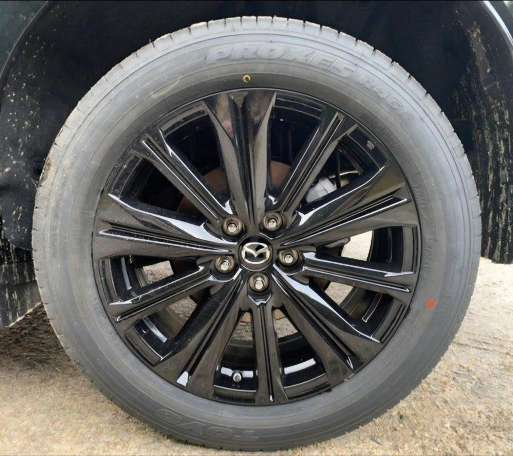 Zwarte Mazda CX-5 KF originele 19" velgen met zomerbanden, 19 inch, Nieuw, Ophalen of Verzenden, Band(en)