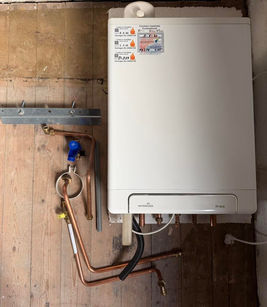 CV Intergass kombi kompakt HR Eco 24 hybrid ready, Doe-het-zelf en Verbouw, Verwarming en Radiatoren, Ophalen, 30 tot 80 cm, Hoog rendement (Hr)