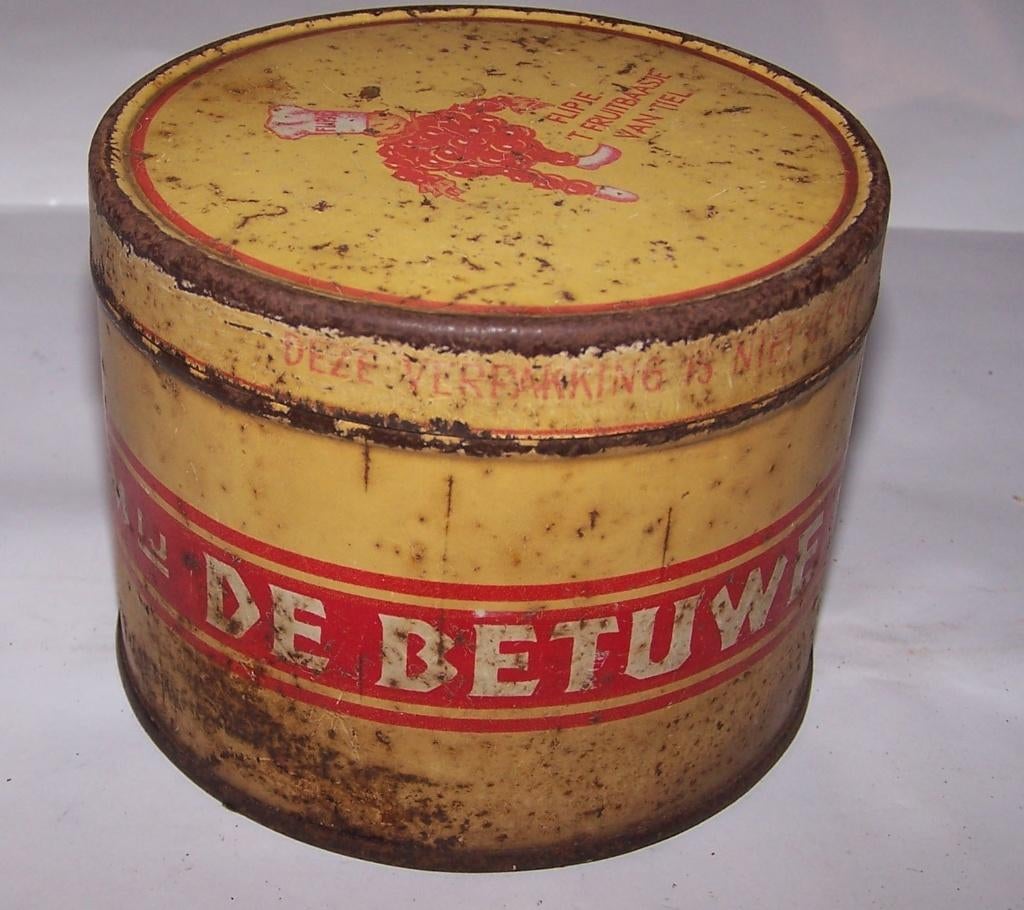 Antiek blik De Betuwe Perenstroop Flipje Tiel., Verzamelen, Blikken, Ophalen of Verzenden, Zo goed als nieuw, Overige, Overige merken