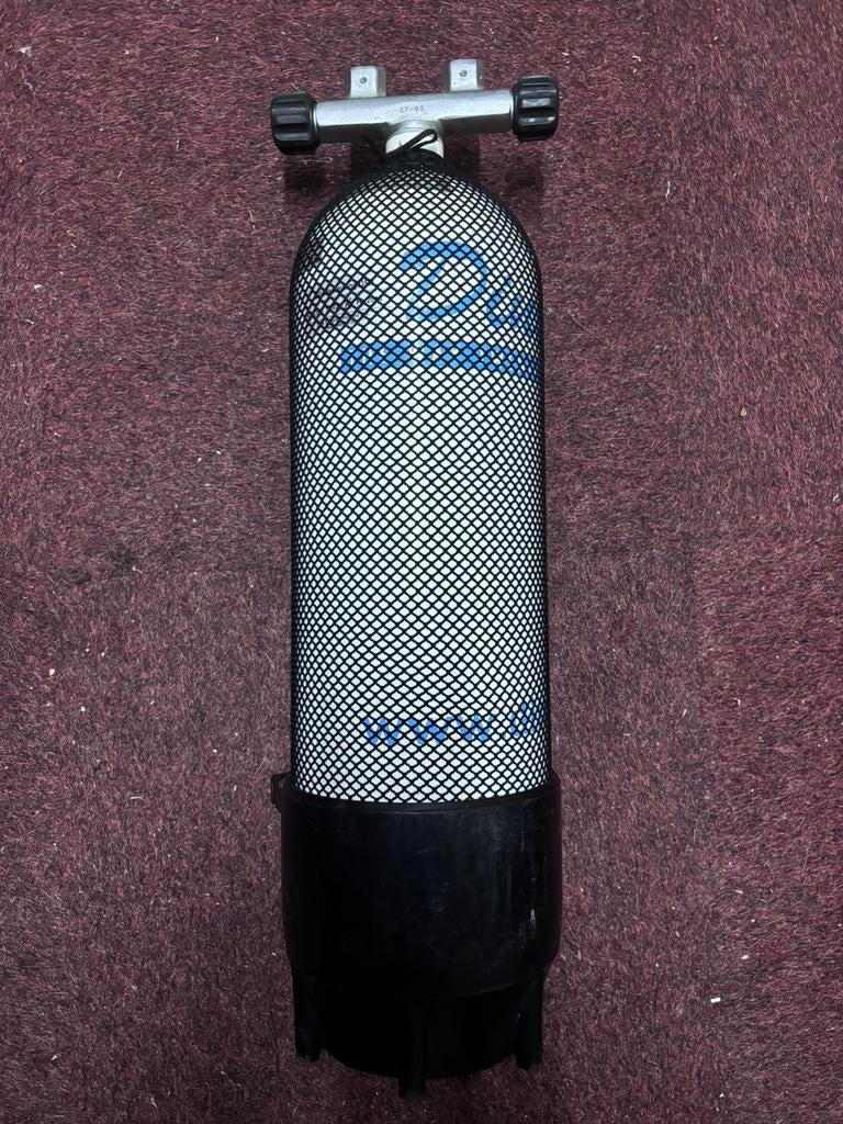 10 liter duikfles met dubbele kraan, Watersport en Boten, Ophalen, Gebruikt, Duikfles