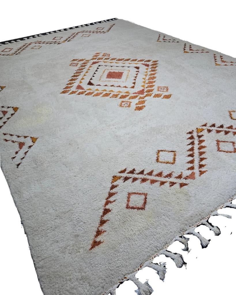 Groot Berber Tapijt Marokko 395x295 wollen vloerkleed