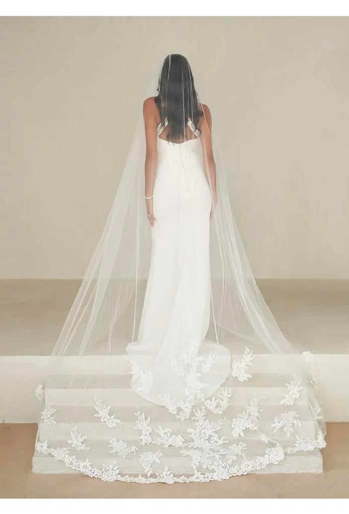 Sluier, Ophalen of Verzenden, Zo goed als nieuw, Wit, Accessoires