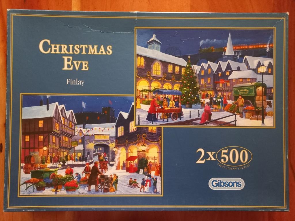 Gibsons - Christmas Eve - 2x 500, Ophalen of Verzenden, 500 t/m 1500 stukjes, Zo goed als nieuw