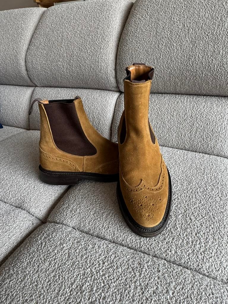 Tricker’s Chelsea Boots maat 40.5 Retail €685, Kleding | Heren, Schoenen, Bruin, Boots, Ophalen of Verzenden, Zo goed als nieuw