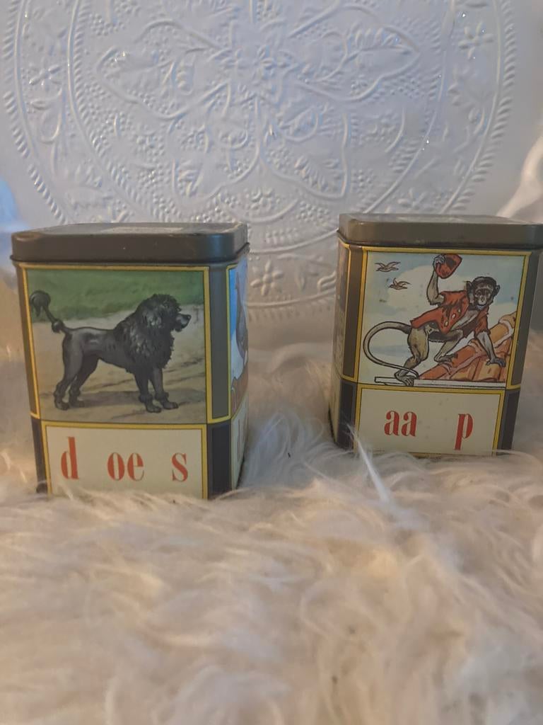 Vintage blikken leesplank, Ophalen of Verzenden, Gebruikt, Overige