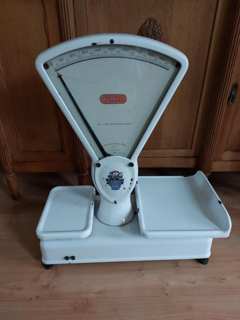 Grote zware Berkel Weegschaal 1960., Ophalen, Gebruikt, 1 tot 500 gram, Minder dan 10 kg