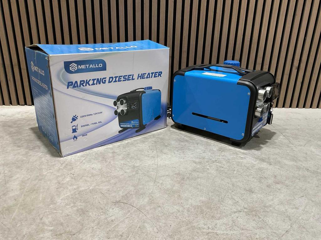 Metallo parking heater 5000w heteluchtkanon diesel heater ‼️, Doe-het-zelf en Verbouw, Verwarming en Radiatoren, Ophalen, Minder dan 60 cm