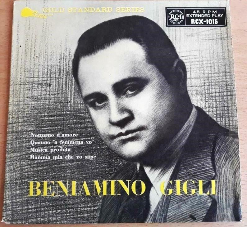 BENIAMINO GIGLI / Notturno d'amore / RCA RCX-1015, Klassiek, 7 inch, Ophalen of Verzenden, Zo goed als nieuw