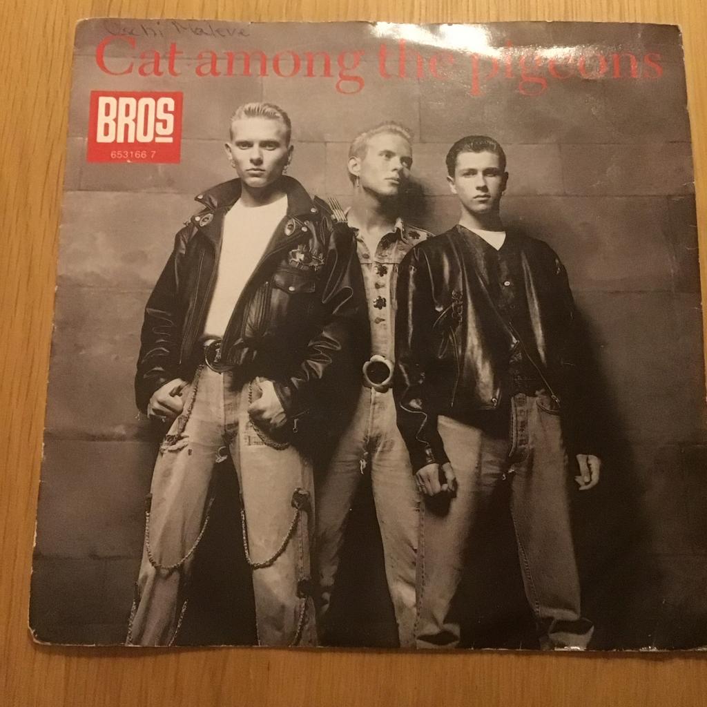 Bros - Cat among the pigeons, Cd's en Dvd's, Vinyl Singles, Gebruikt, Single, Ophalen of Verzenden