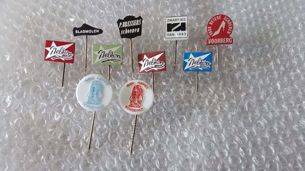 10 verschillende speldjes schoenen, Ophalen of Verzenden, Zo goed als nieuw