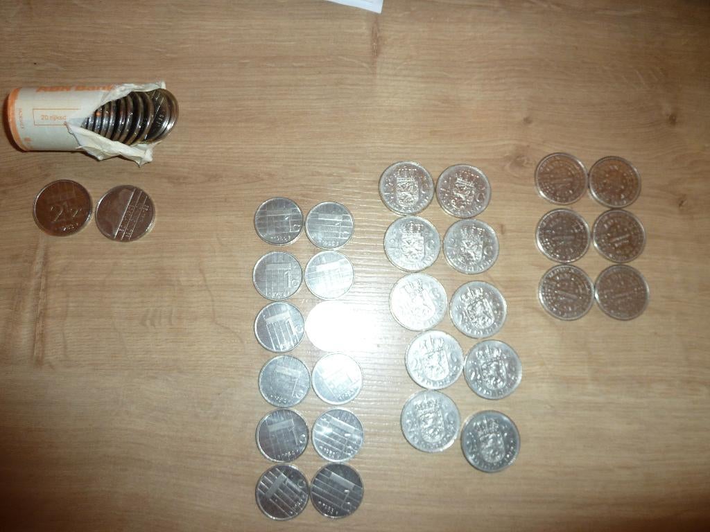 Guldens-rijksdaalders, Postzegels en Munten, Munten | Nederland, Ophalen of Verzenden, Koningin Juliana, 2½ gulden, Losse munt