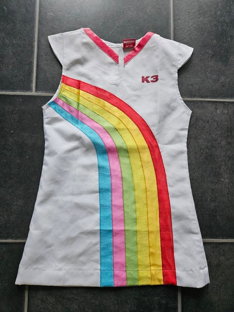 Regenboogjurk k3 3-6 jaar maat 116, Kinderen en Baby's, Carnavalskleding en Verkleedspullen, Ophalen of Verzenden, Gebruikt, 110 t/m 116