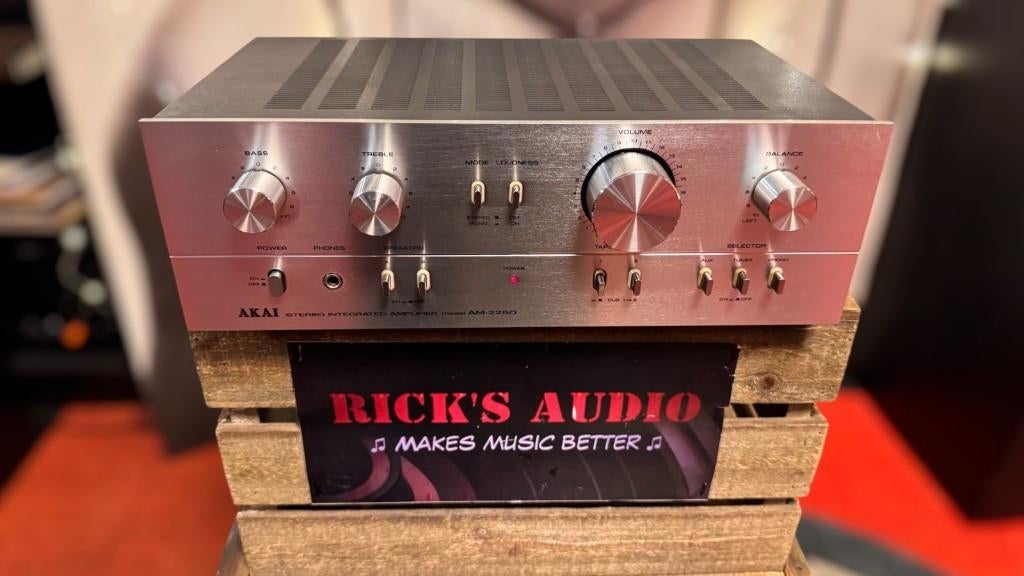 Akai AM‑2250 – Stereo Versterker – MÉT GARANTIE, Overige merken, MADE IN JAPAN, Refurbished, Ophalen of Verzenden
