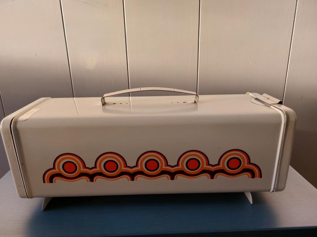 Vintage retro Brabantia Bayon peperkoekblik, Ophalen of Verzenden, Gebruikt