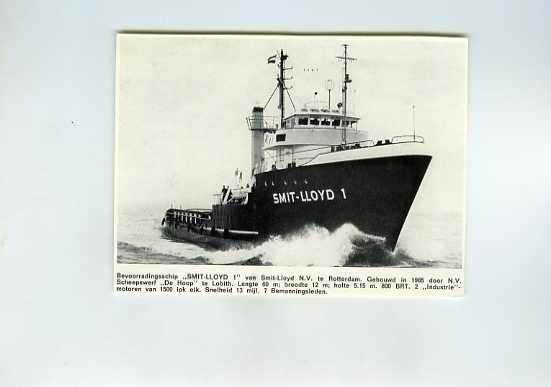 scheepvaart-foto-SMIT-LLOYD-1-werf hoop-LOBITH, Verzamelen, Scheepvaart, Ophalen of Verzenden, Zo goed als nieuw, Boek of Tijdschrift