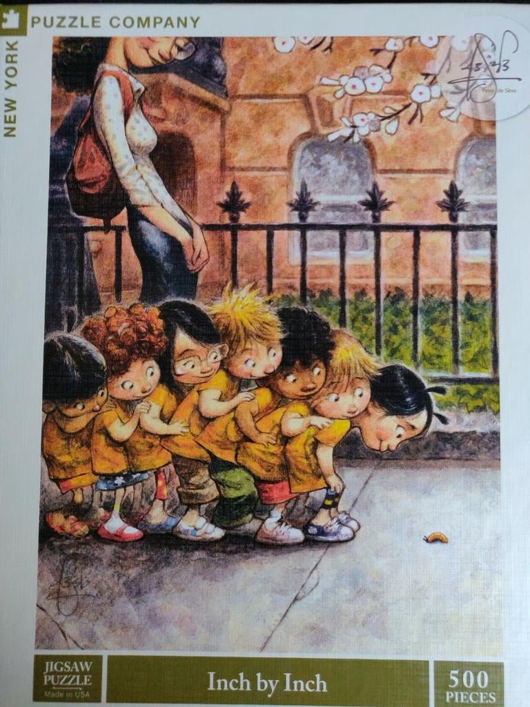 NEW YORK PUZZLE COMPANY INCH BY INCH, Ophalen of Verzenden, 500 t/m 1500 stukjes, Zo goed als nieuw