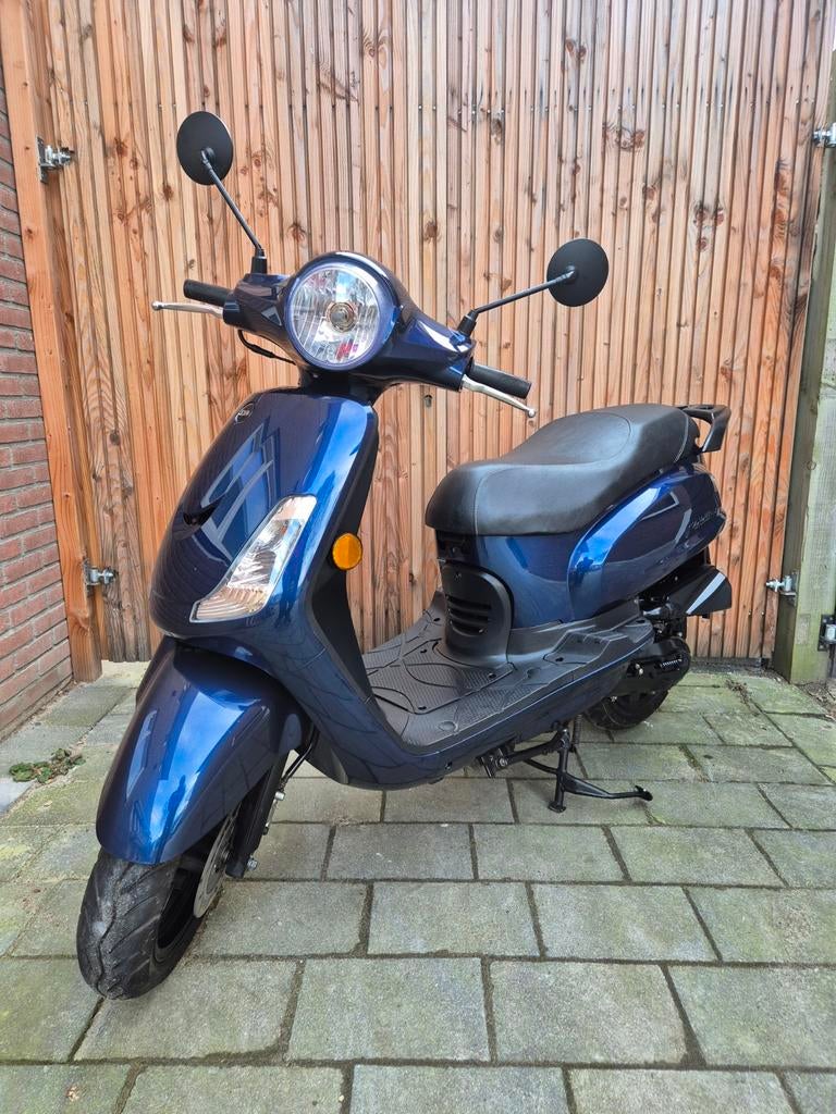 Sym Fiddle 2 - Bouwjaar 2024 - Blauw Kenteken, Fietsen en Brommers, Scooters | SYM, Zo goed als nieuw, Fiddle, Maximaal 25 km/u