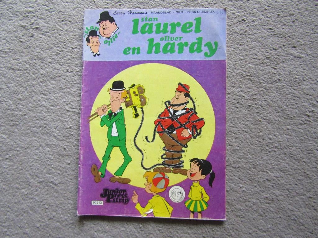 Stripboek: Stan Laurel en Oliver Hardy, Boeken, Eén stripboek, Ophalen of Verzenden, Gelezen