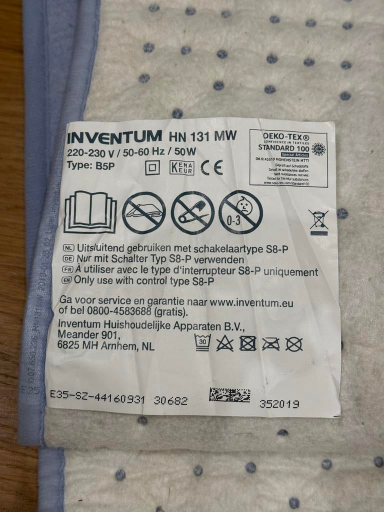 Elektrische Warmtedeken - Comfortabel en veilig, Ophalen, Gebruikt