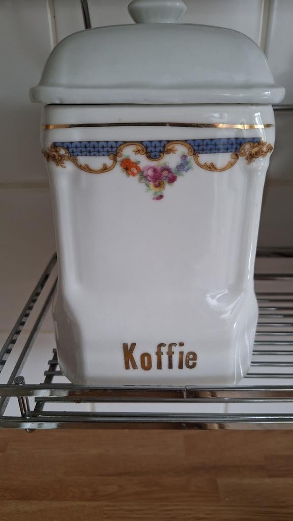 oude koffie pot porselein, Antiek en Kunst, Antiek | Emaille, Ophalen of Verzenden