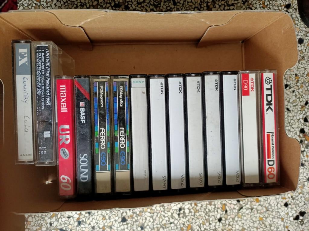 Opgenomen cassettebandjes TDK Maxwell BASF Sony PP Magnetics, Cd's en Dvd's, Cassettebandjes, Ophalen of Verzenden, Gebruikt, Overige genres