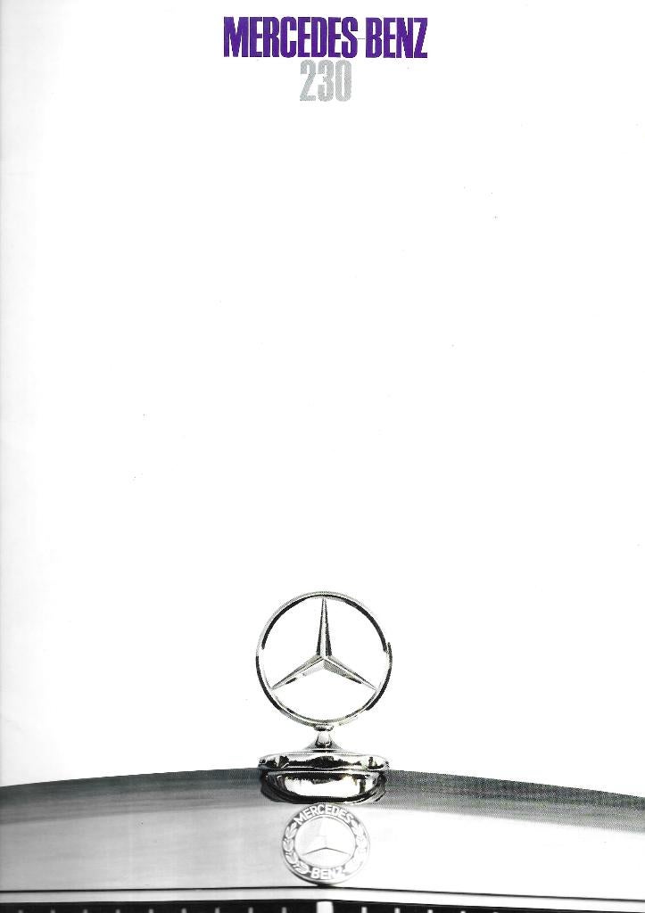 Mercedes Benz 230 brochure 1968 (MB08), Ophalen of Verzenden, Zo goed als nieuw, Mercedes