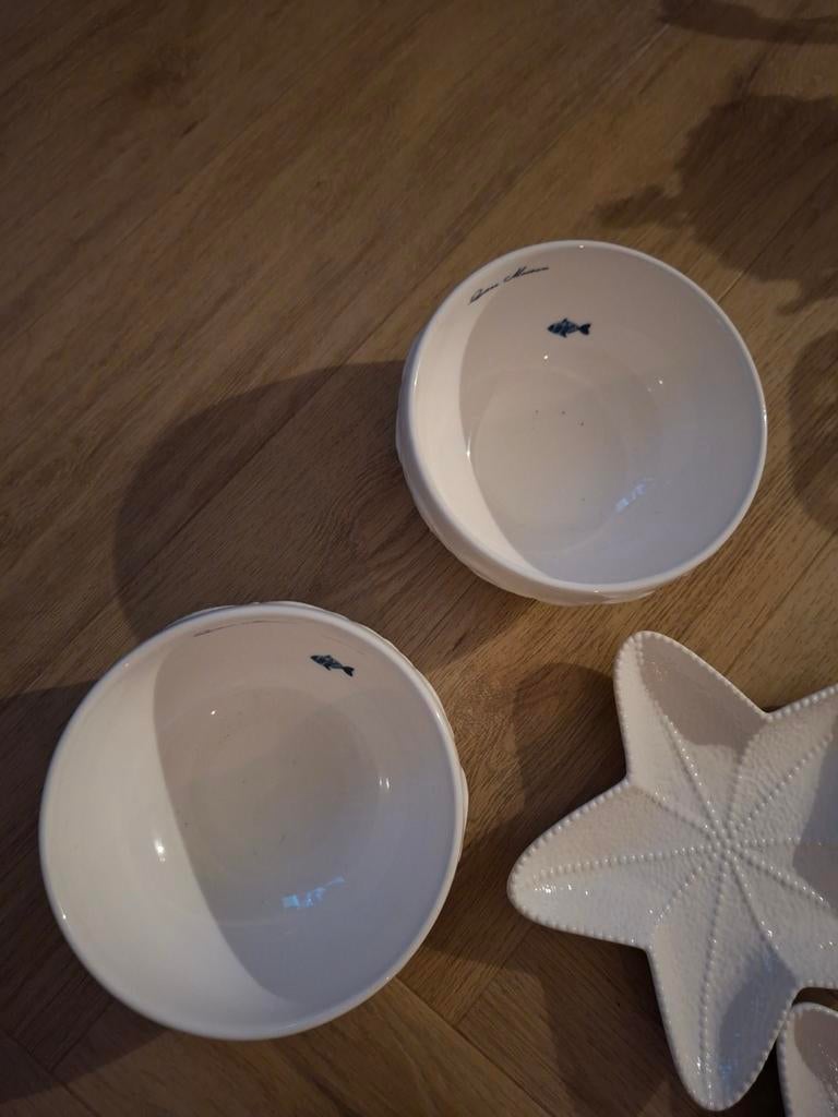 Riviera Maison Strand Set - Schalen & Schaaltjes, Porselein of Keramiek, Schaal, Ophalen of Verzenden, Zo goed als nieuw