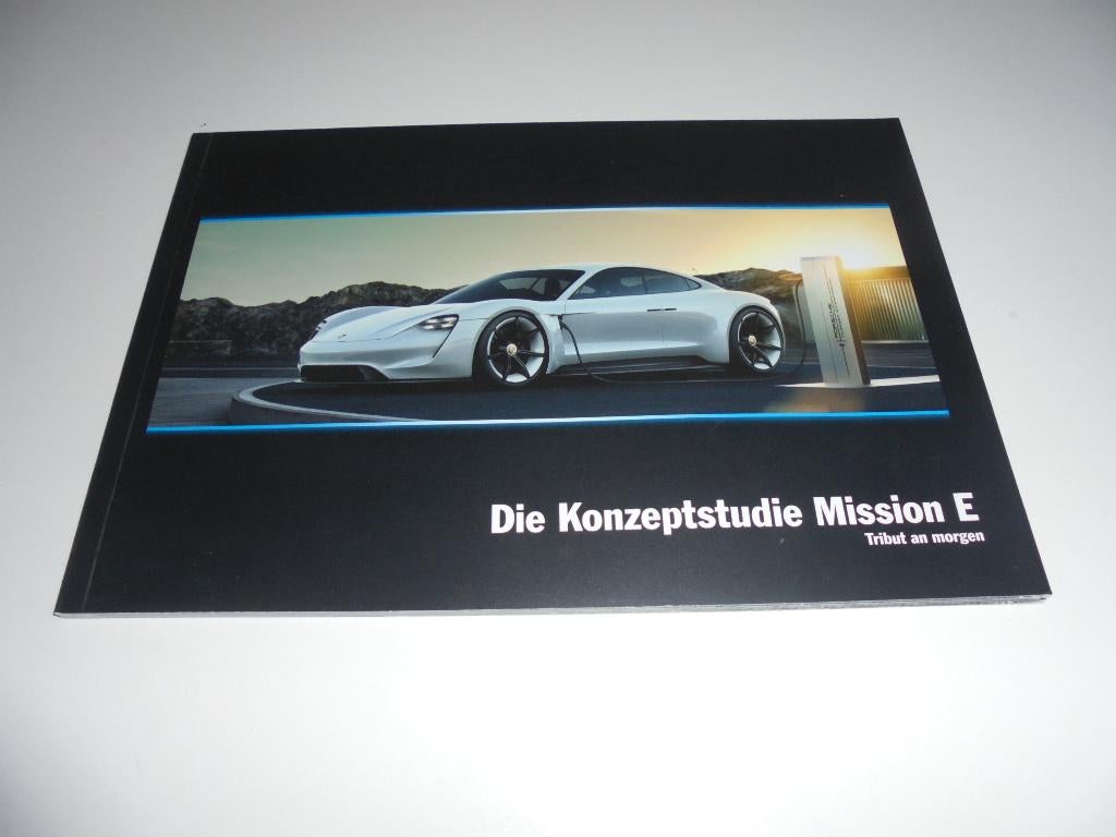 brochure Porsche conceptstudie Mission E 2015, Ophalen of Verzenden, Zo goed als nieuw, Porsche