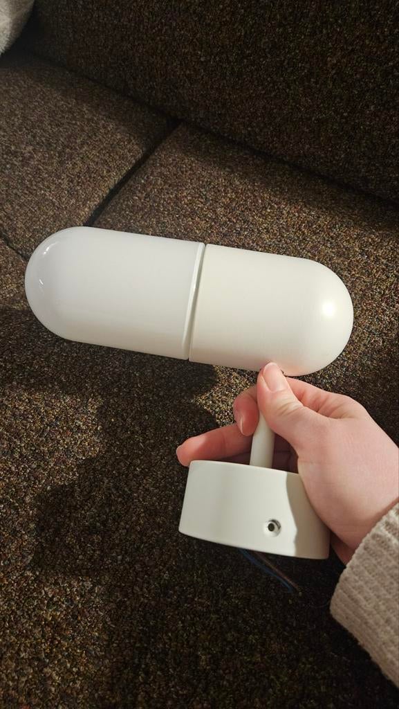 Ikea vintage muurlamp wit, Ophalen of Verzenden, Zo goed als nieuw