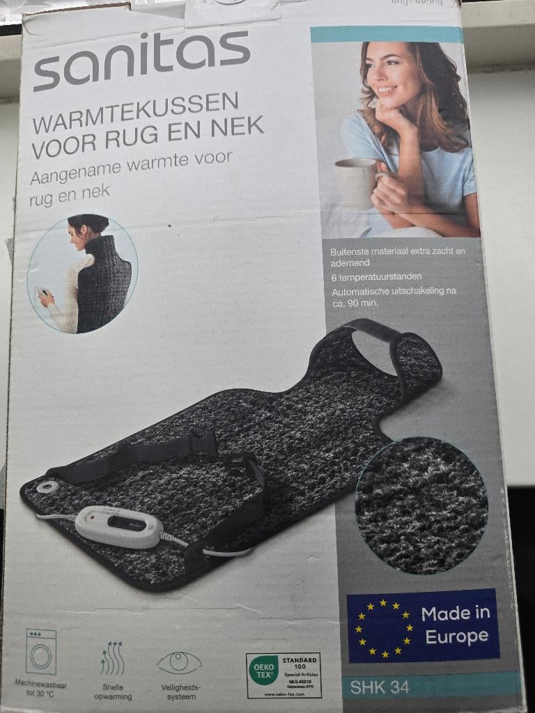 Sanitas warmtekussen rug en nek, Verzenden, Zo goed als nieuw, Overige typen