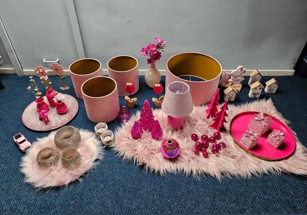 Diverse woondecoratie roze / fuchsia, Ophalen, Zo goed als nieuw