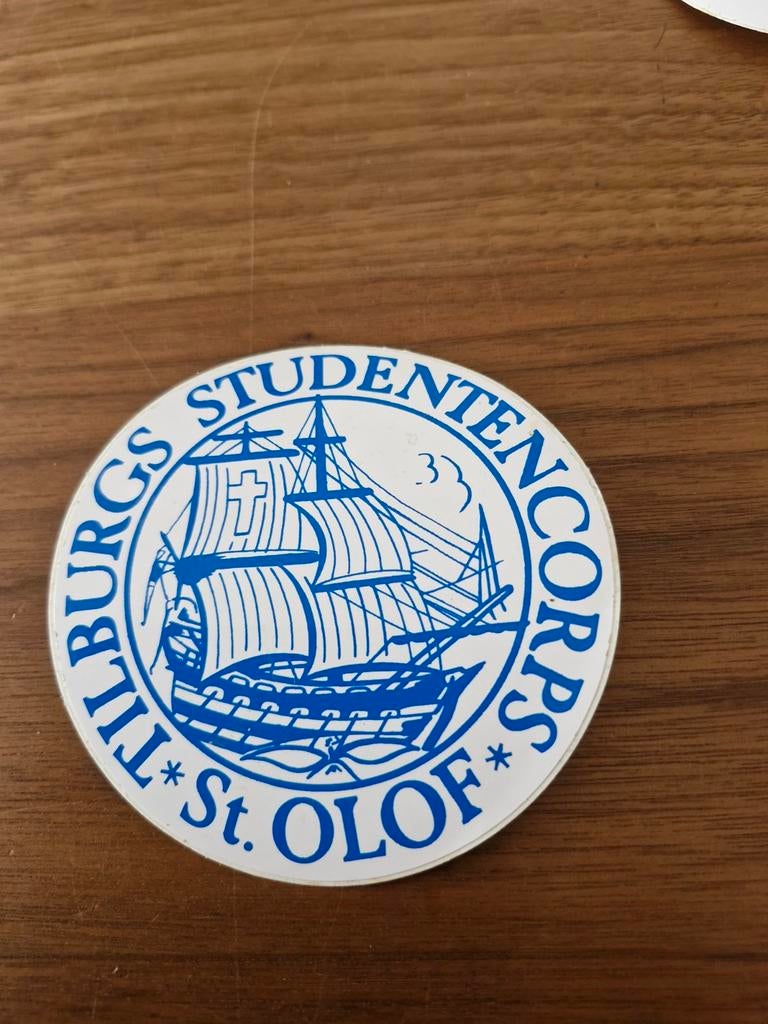 4938 Tilburgs Studenten Corps St. Olof Sticker, Ophalen of Verzenden, Gebruikt