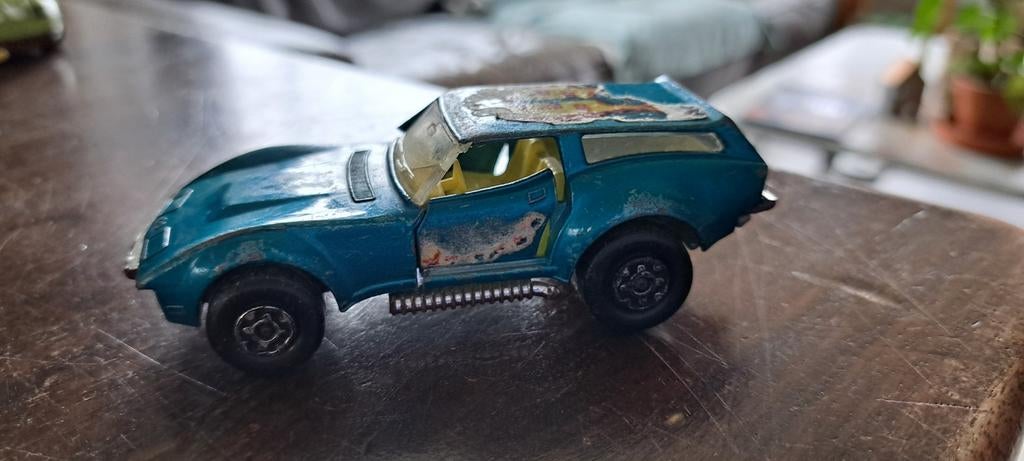 Vintage Matchbox SpeedKings K-55 Corvette "Caper Ca, Ophalen of Verzenden, Gebruikt, Auto, Matchbox