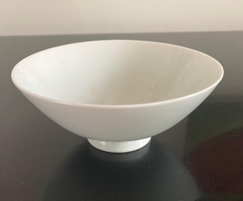 Vintage dun porselein rijstkom, Ophalen of Verzenden