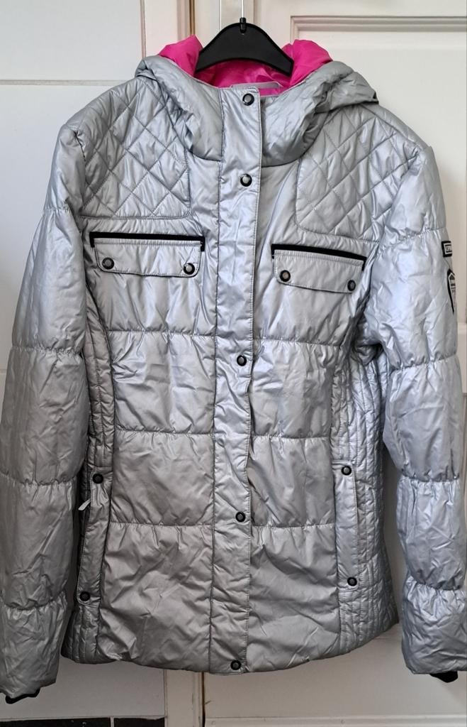 Icepeak Zilveren Ski Jas - Maat 176 / 36-38, Kinderen en Baby's, Meisje, Ophalen of Verzenden, Zo goed als nieuw, Icepeak