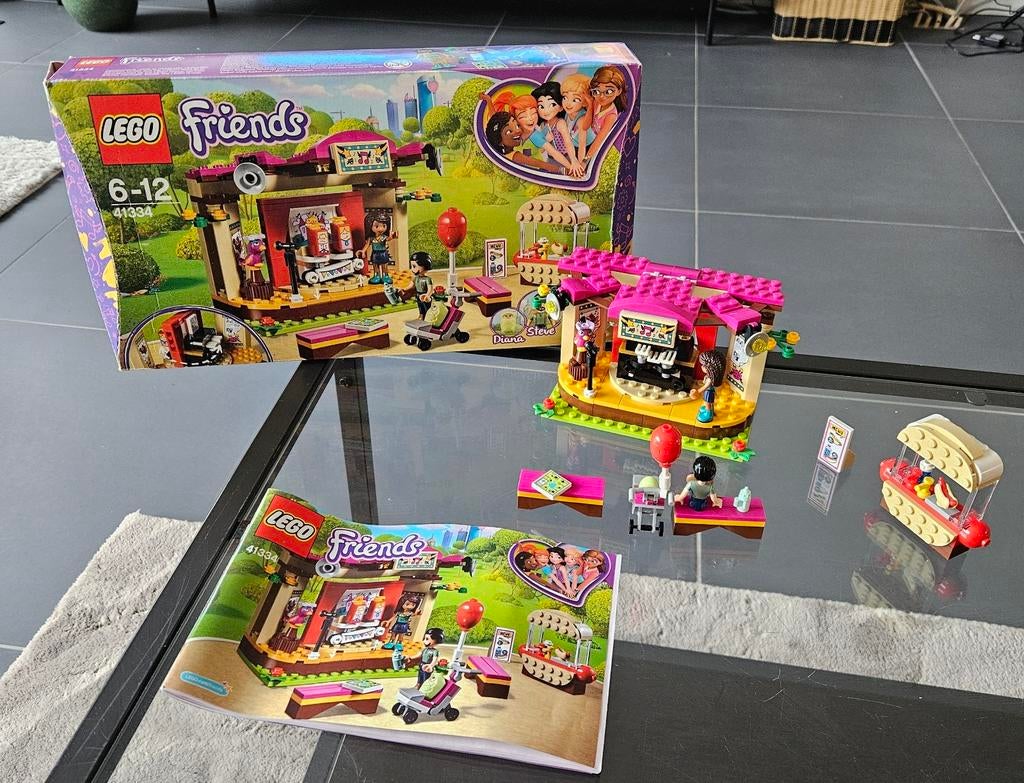 Lego Friends 41334 Andrea's Talentenjacht - Met doos, Ophalen of Verzenden, Zo goed als nieuw, Complete set, Lego