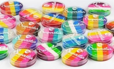 schmink superstar dream colours splitcake carnaval NIEUW, Ophalen of Verzenden, Nieuw, Schmink, Carnaval