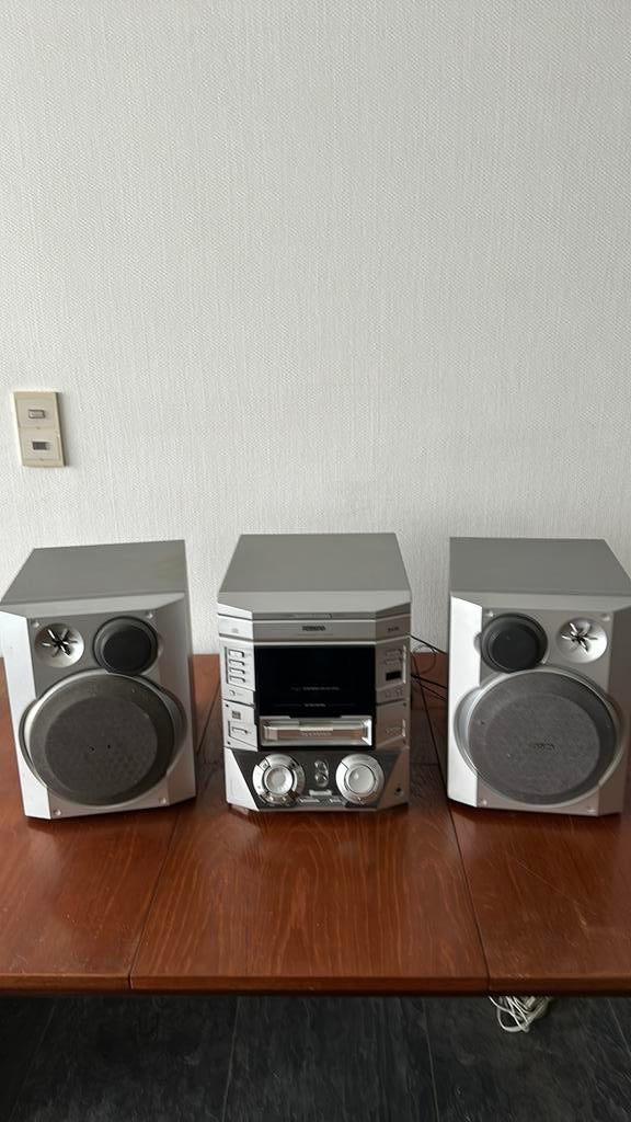 Stereotoren Philips met twee geluidsboxen, vintage, Ophalen of Verzenden, Gebruikt, Overige merken