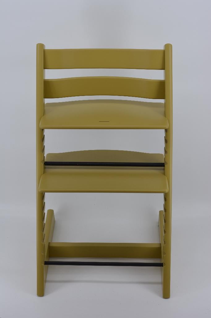 Stokke Tripp Trapp Oaker Geel – Refurbished model trip trap, Verzenden, Gebruikt, Meegroeistoel, Gordel(s)
