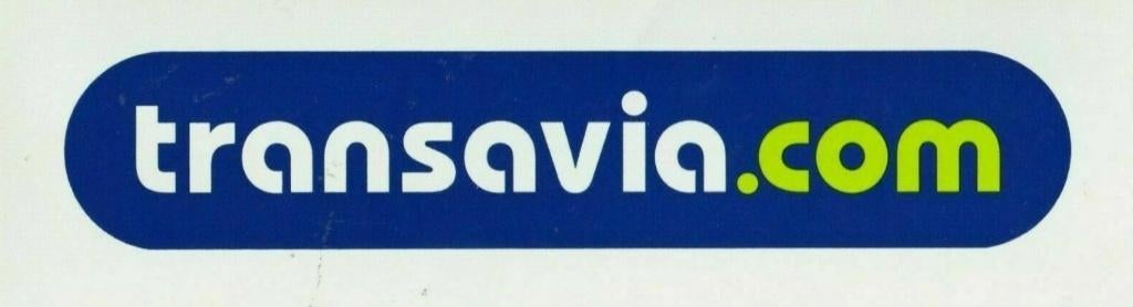 Transavia sticker - 17,5cm x 5cm, Ophalen of Verzenden, Nieuw, Overige typen