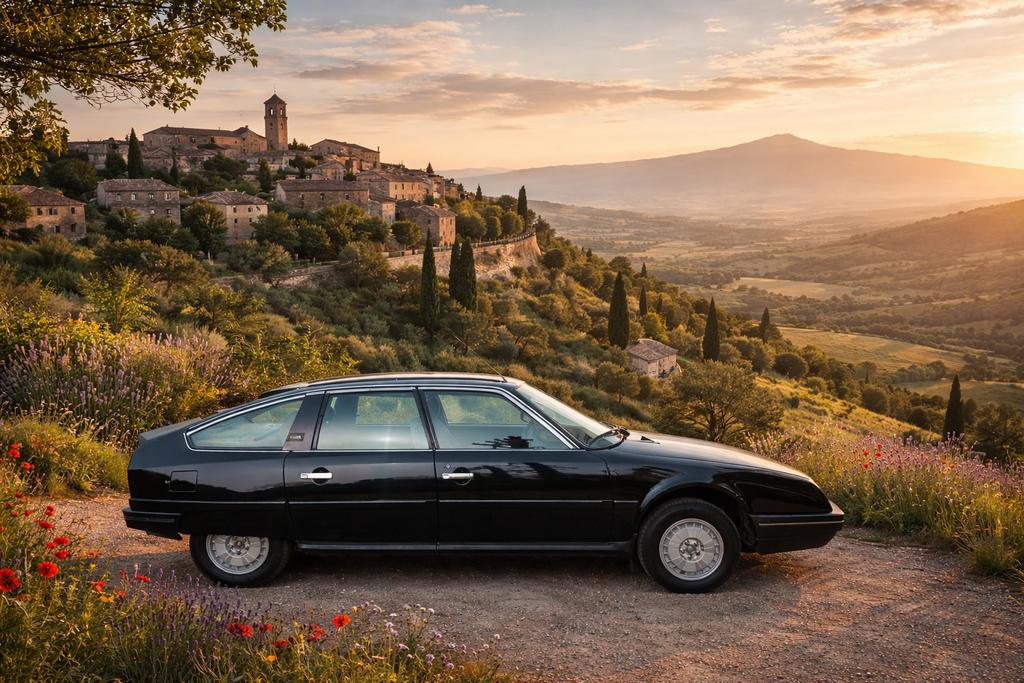 Citroën CX 2.5 GTI AUT 1985 Zwart, Auto's, Citroën, Beige, 4 cilinders, CX, Zwart