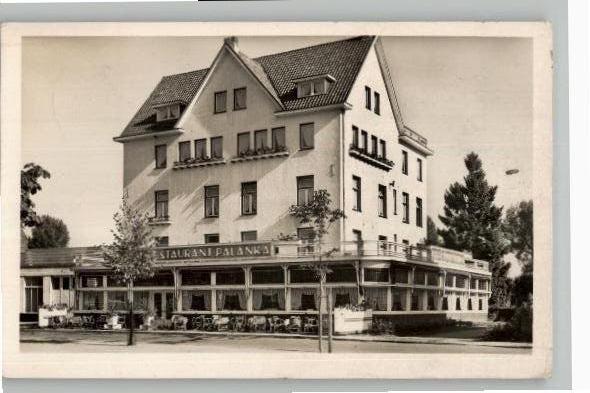 Valkenburg Hotel rest. Palanka zegel + st 1955, Verzenden, 1940 tot 1960, Gelopen, Limburg