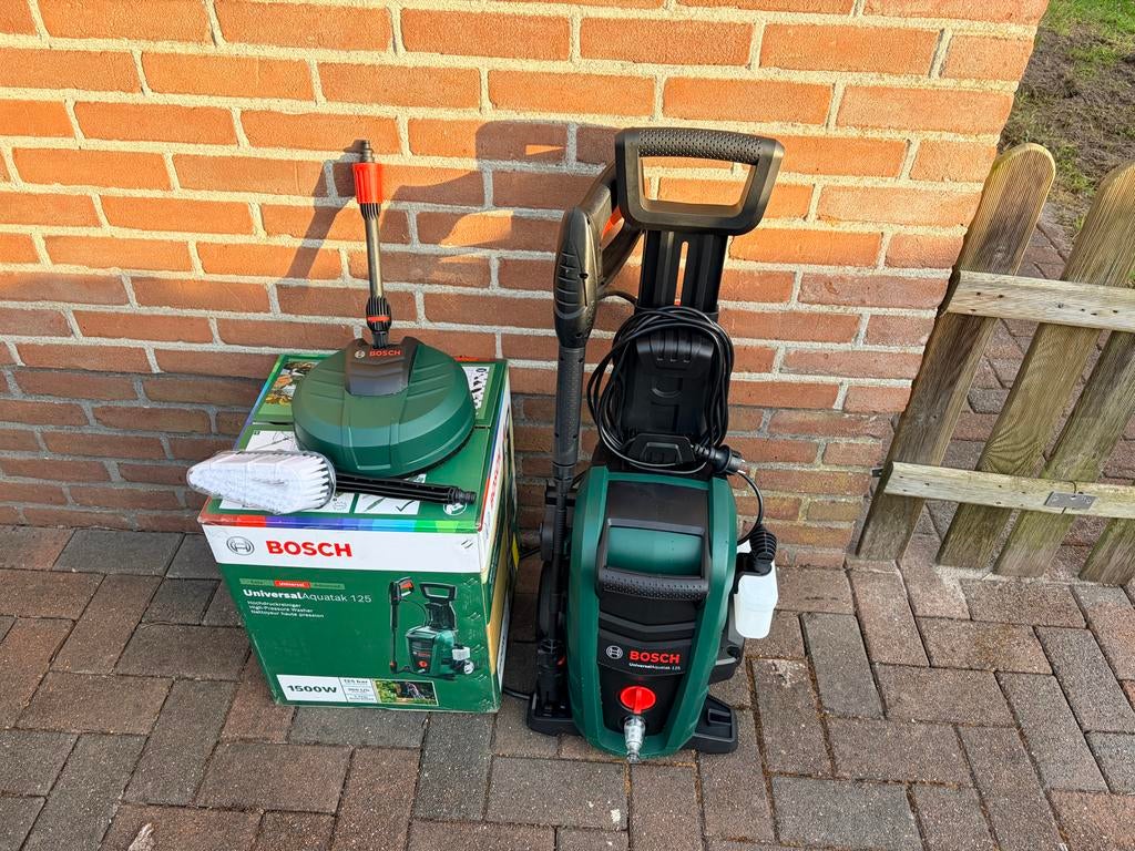 Bosch UniversalAquatak 125 hogedrukspuit, Tuin en Terras, Ophalen of Verzenden, Gebruikt, Elektrisch