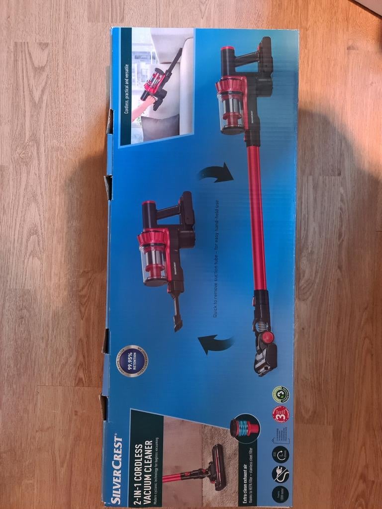 Silvercrest 2-in-1 draadloze stofzuiger, Ophalen of Verzenden