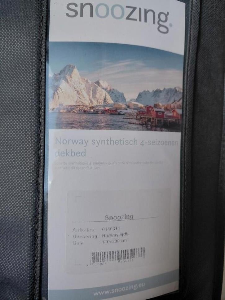 Snoozing 4-seizoenen dekbed 140x200, Eenpersoons, Wit, Ophalen of Verzenden, Deken of Dekbed