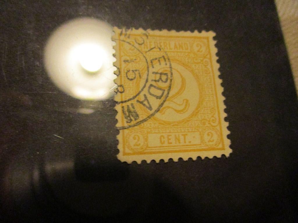 postzegel cijfer plaatfout NVPH 32 32A PM12 fraai, Postzegels en Munten, Ophalen of Verzenden, T/m 1940, Gestempeld