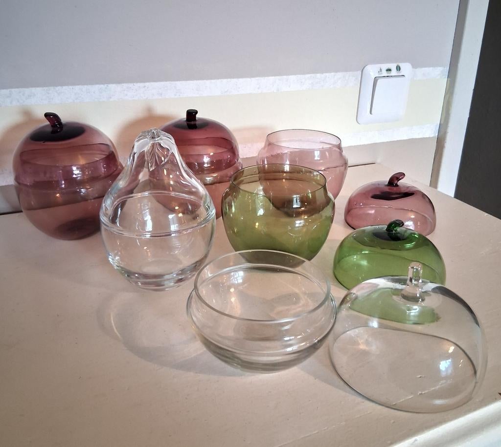 Glazen appel peer bonboniere, Antiek en Kunst, Ophalen of Verzenden