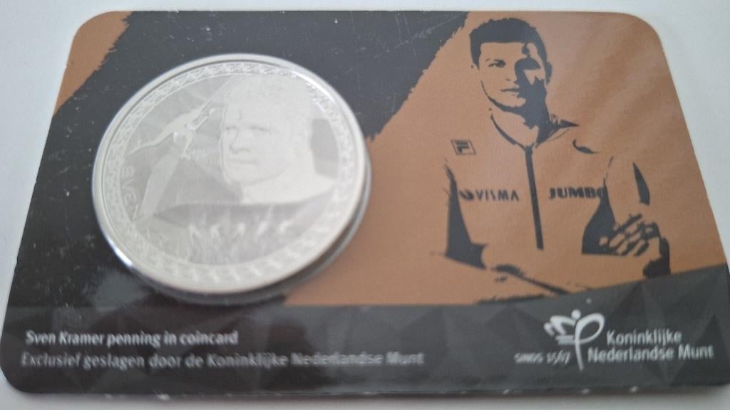 Coincard 2022 - Sven Kramer Penning - BU, Verzenden, Overige landen, Overige waardes, Setje